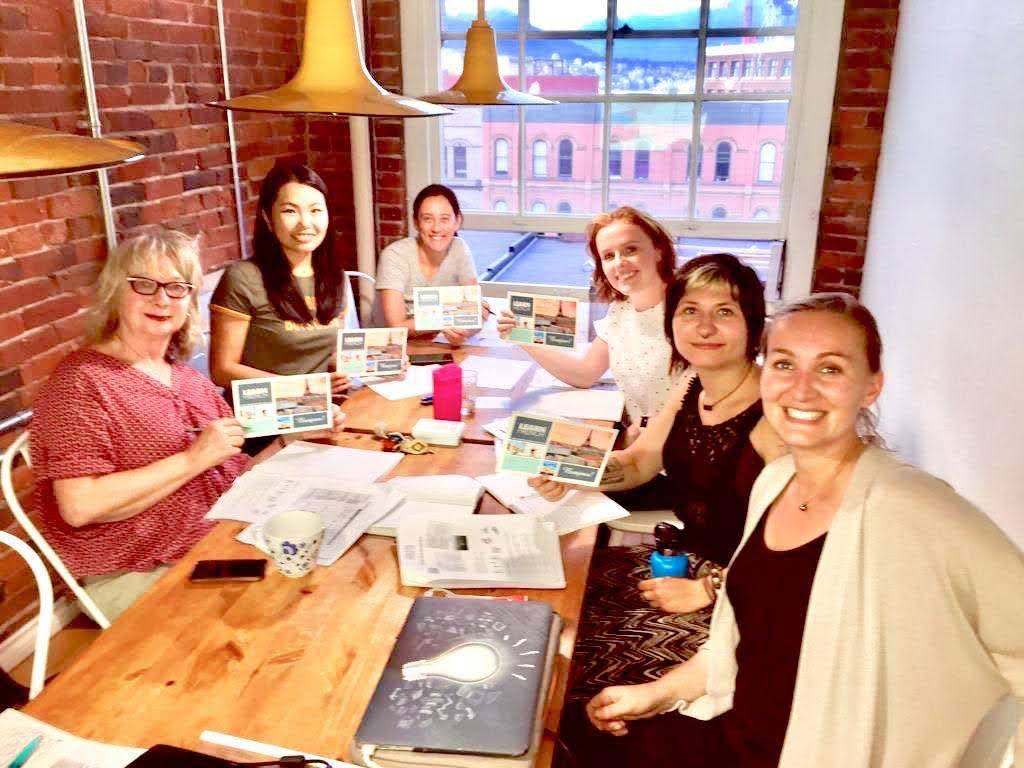 One of our first group French classes