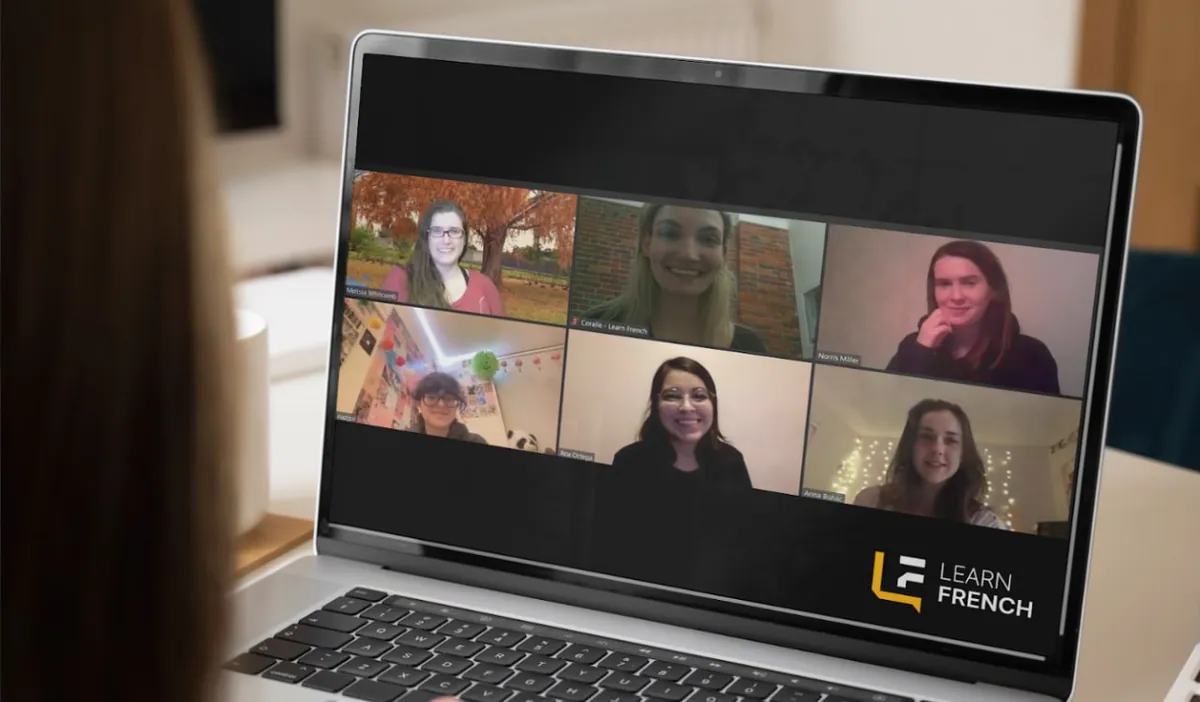 French class session for Calgary students — hybrid in-person and online TEF TCF preparation at Learn French Canada