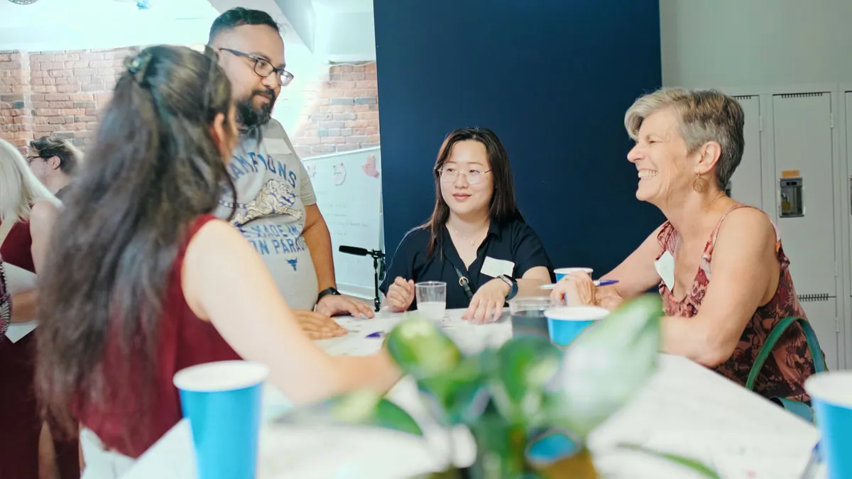 TEF exam preparation — French students in a classroom setting studying for the TEF Canada exam