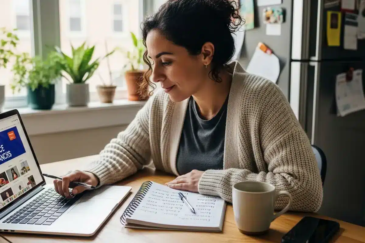 Student studying for TEF Canada at home — adding French to IELTS for maximum Express Entry CRS points