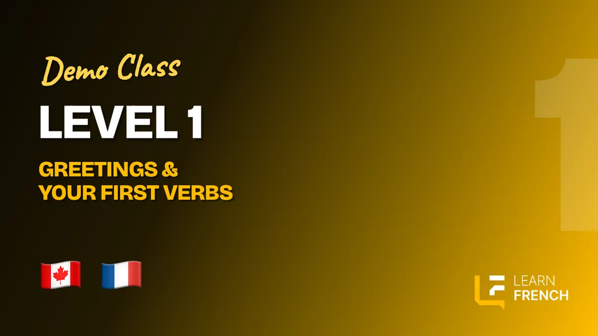 Level 1 preview · Learn French Canada