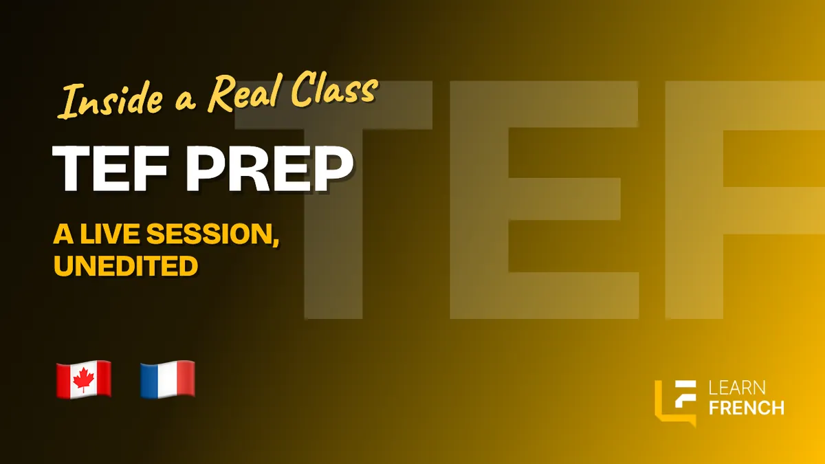 TEF Demo · Learn French Canada