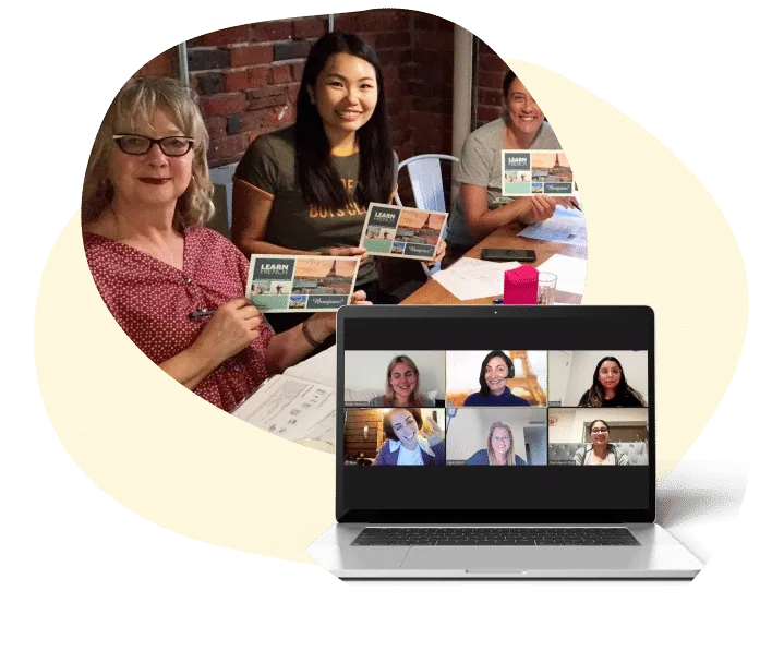 Level 3 French class for beginners, live online