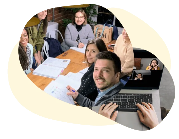 students in an intermediate french level 4 course
