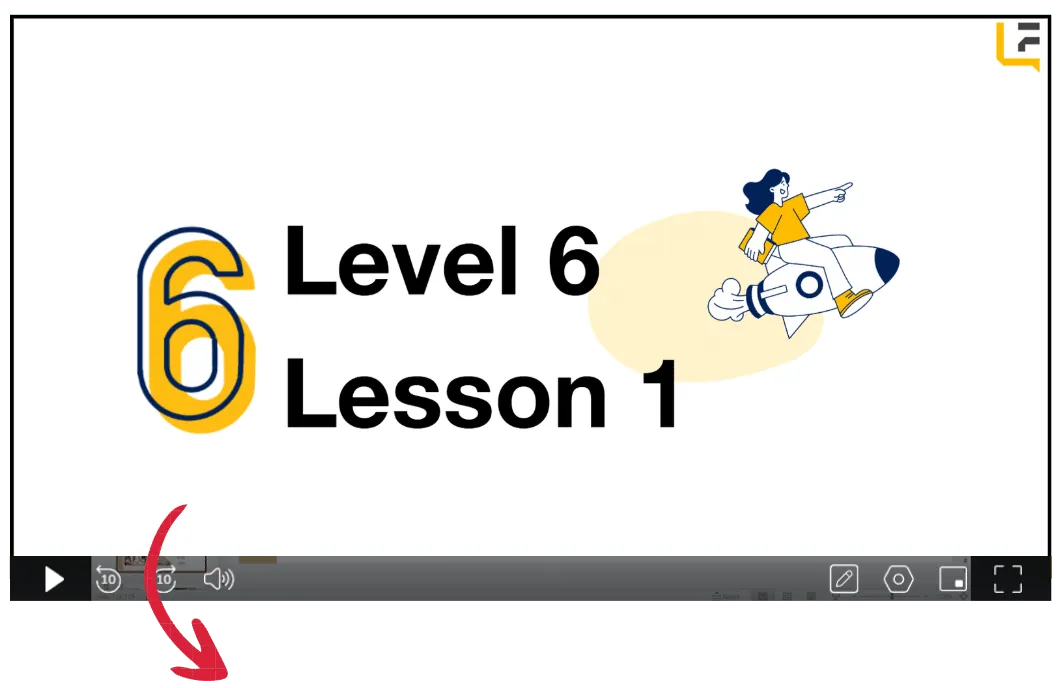 Level 6 French course, Lesson 1 preview